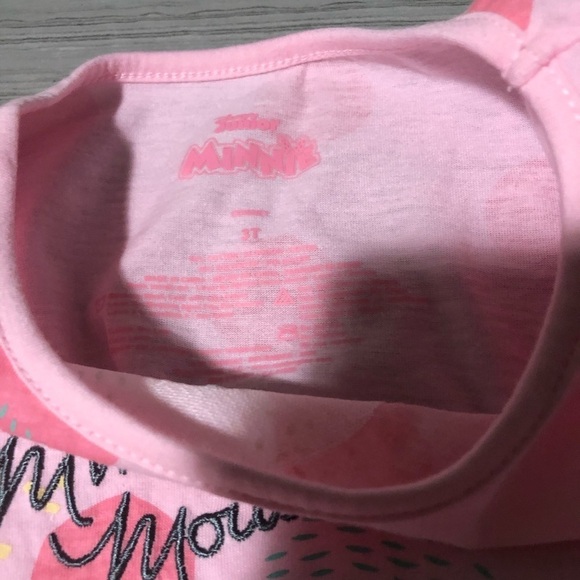 Disney Minnie Mouse Skirt & Polk A Dot Top Outfit Pink Size 3T - Picture 4 of 5